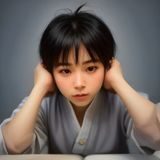 正太资讯导航用户运营编辑赵念慈的工作照：一位面带微笑的女性编辑正在回复用户反馈邮件，桌上摆着一杯咖啡和便签本